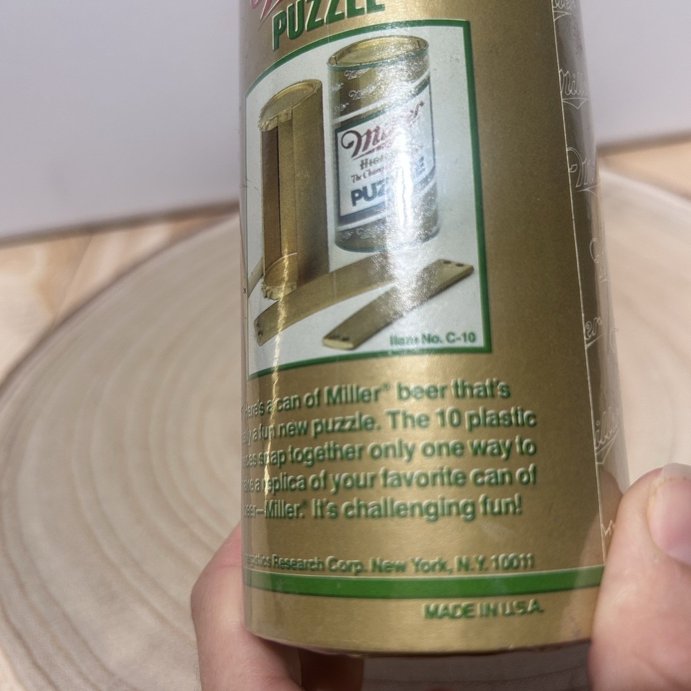 Vintage 1980's MILLER HIGH LIFE BEER CAN PUZZLE New in Package Made in the USA - Picture 5 of 8